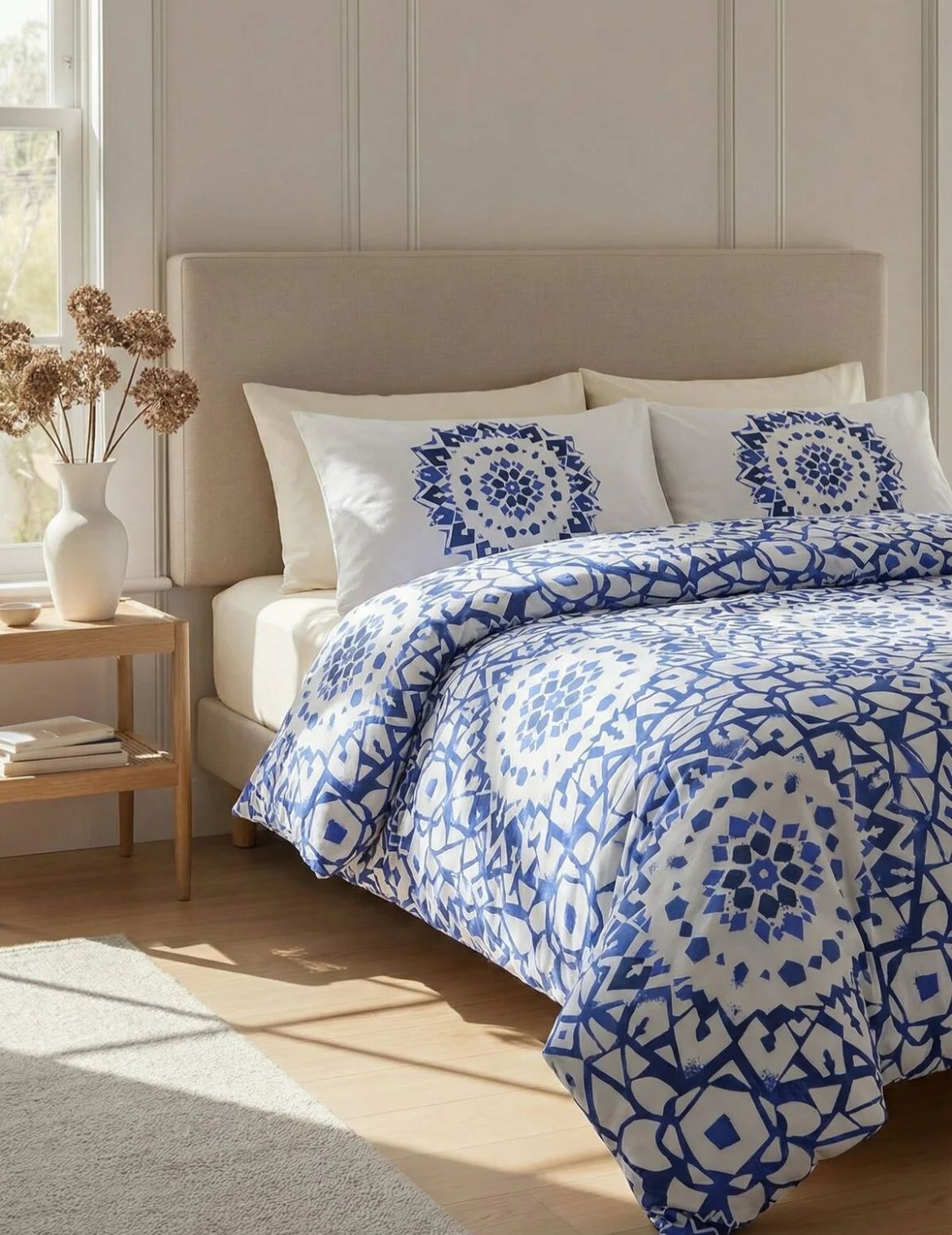 Double Ethnic Patterned Sheetless Duvet Cover Set