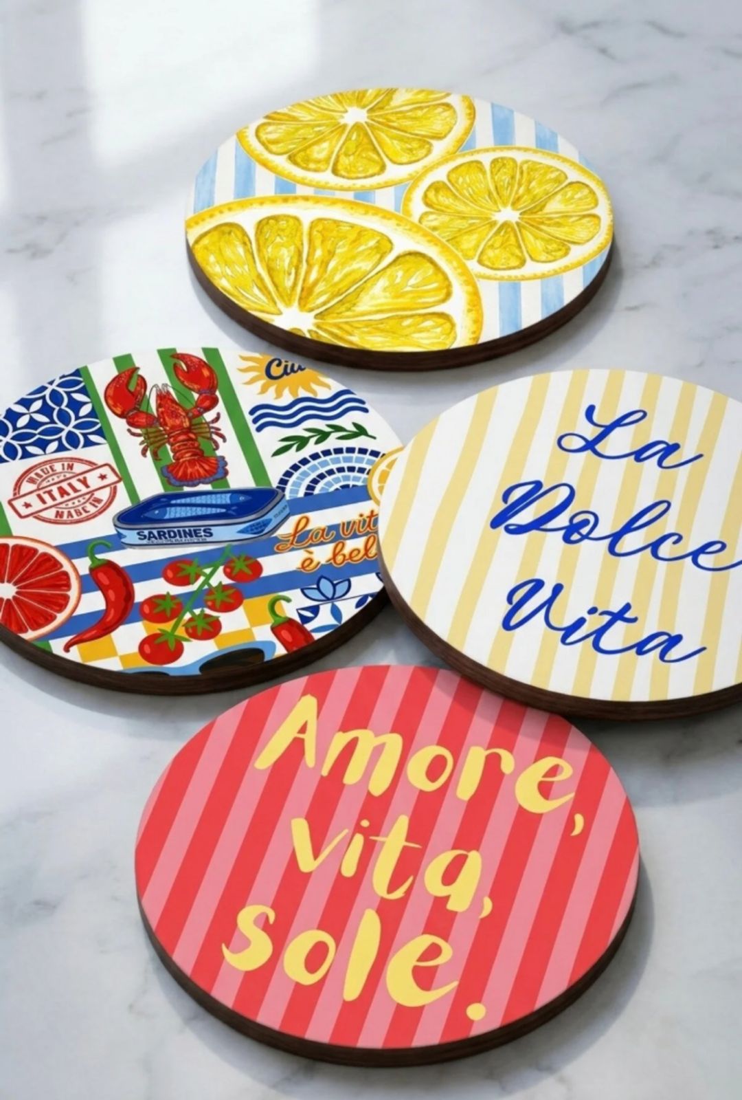 La Dolce Vita Coaster Set of 4