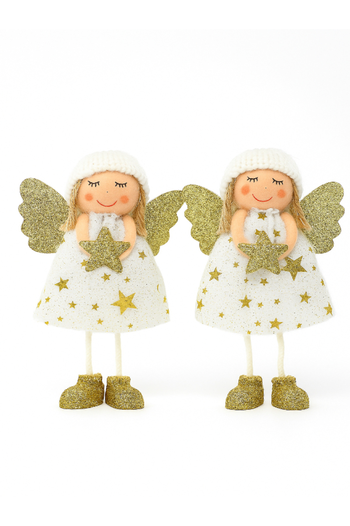 Angel Christmas Ornament Set of 2 15 cm – Christmas Tree Ornament, New Year Party Decor