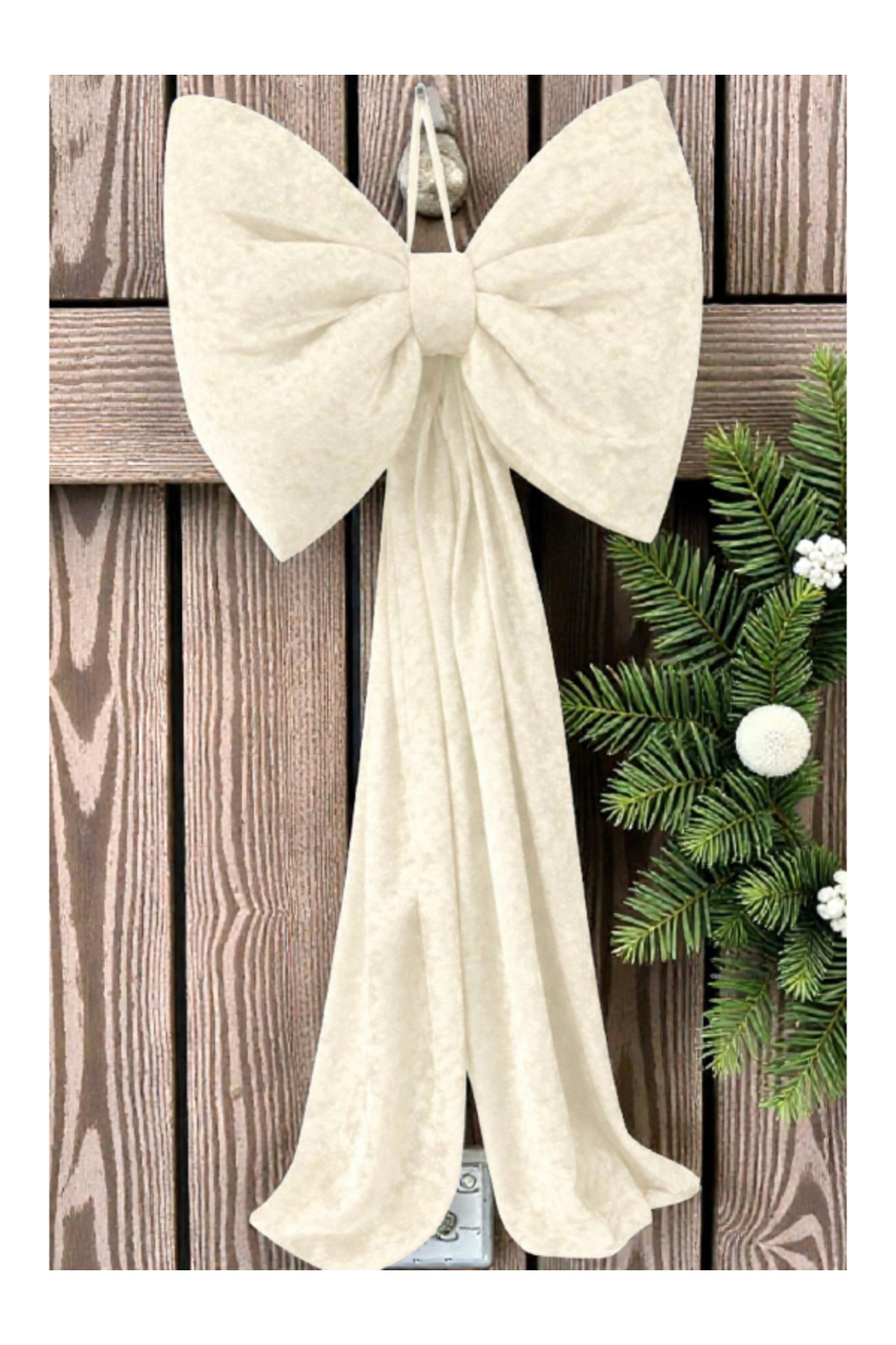 Large Velvet Christmas Tree Bow