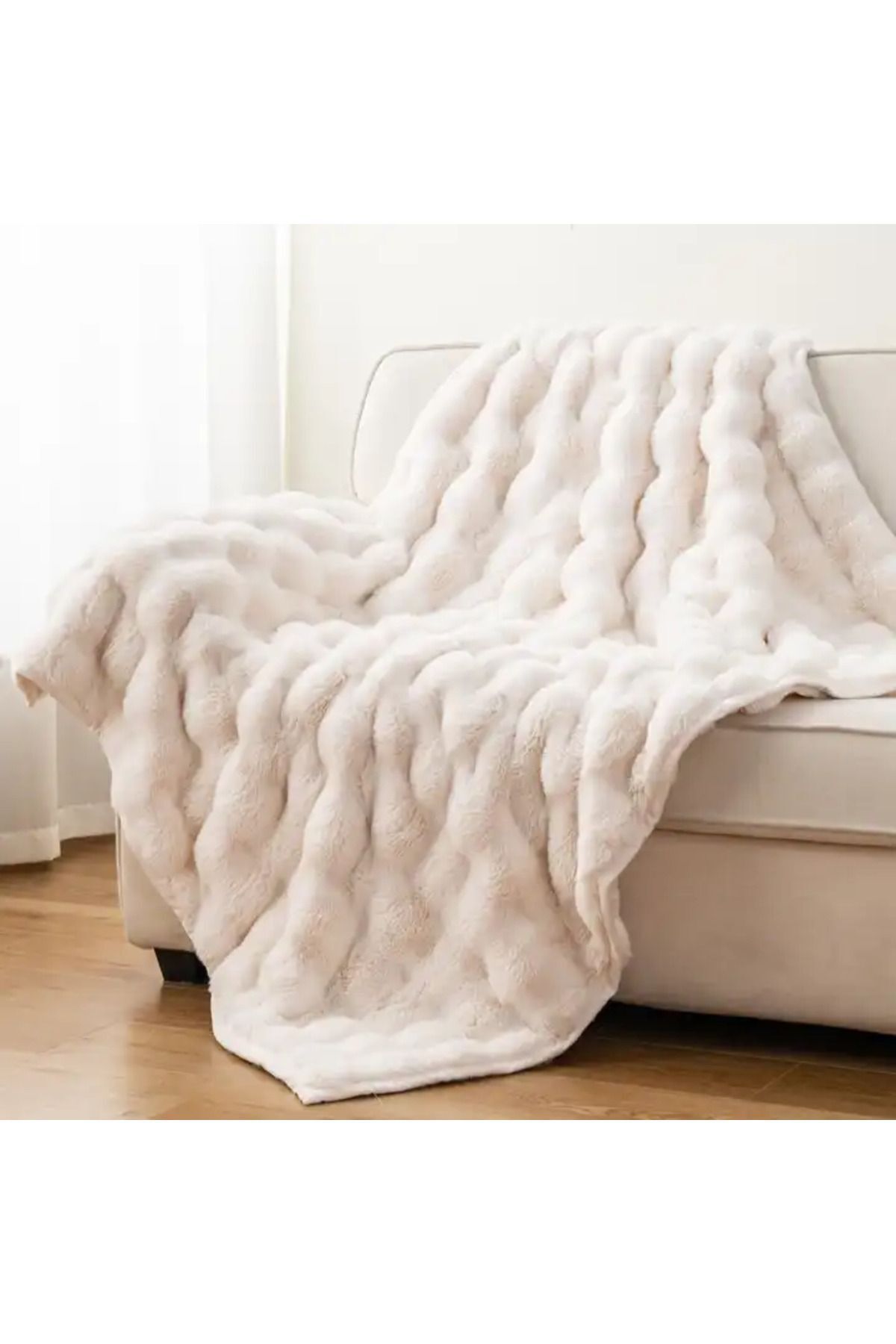 Thick Rabbit Plush TV Blanket