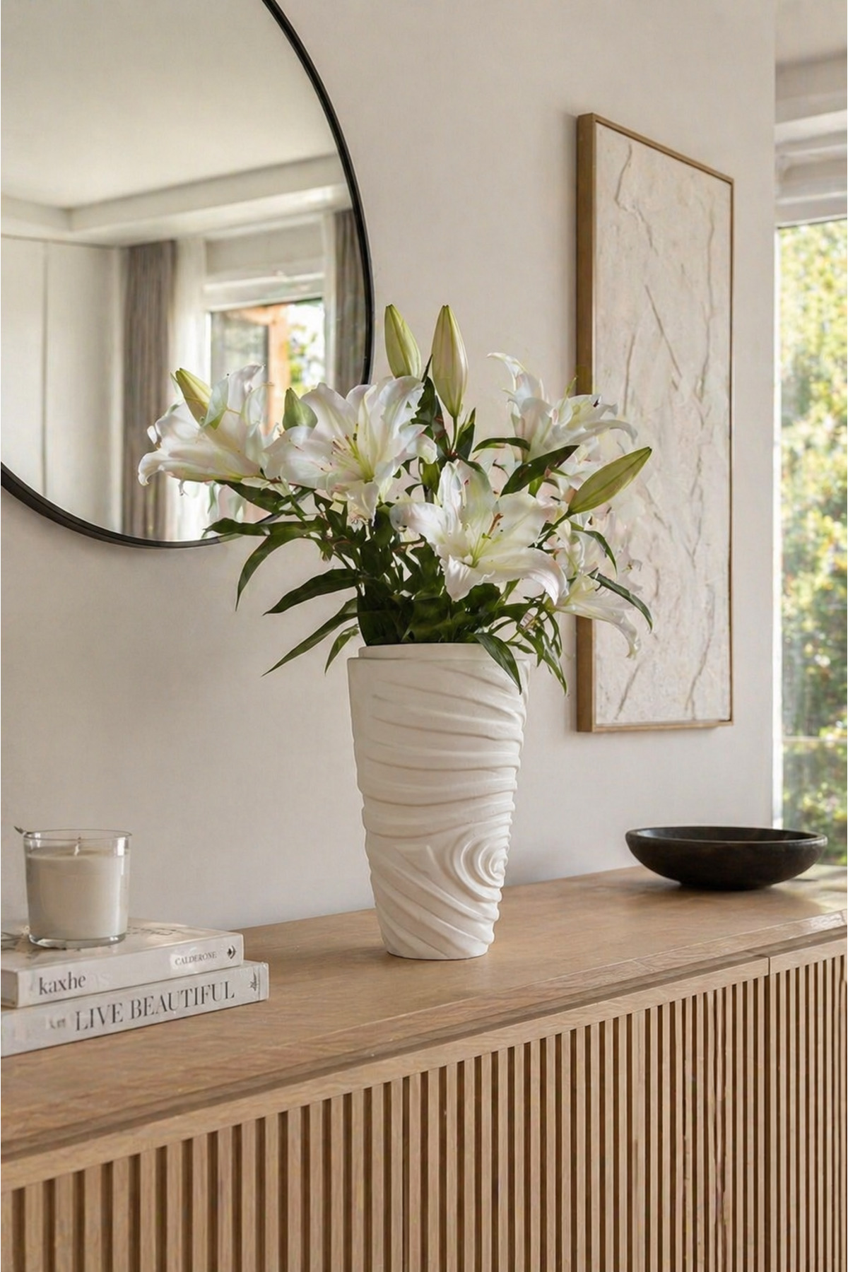 Helen large cream ceramic vase Helen large cream ceramic vase