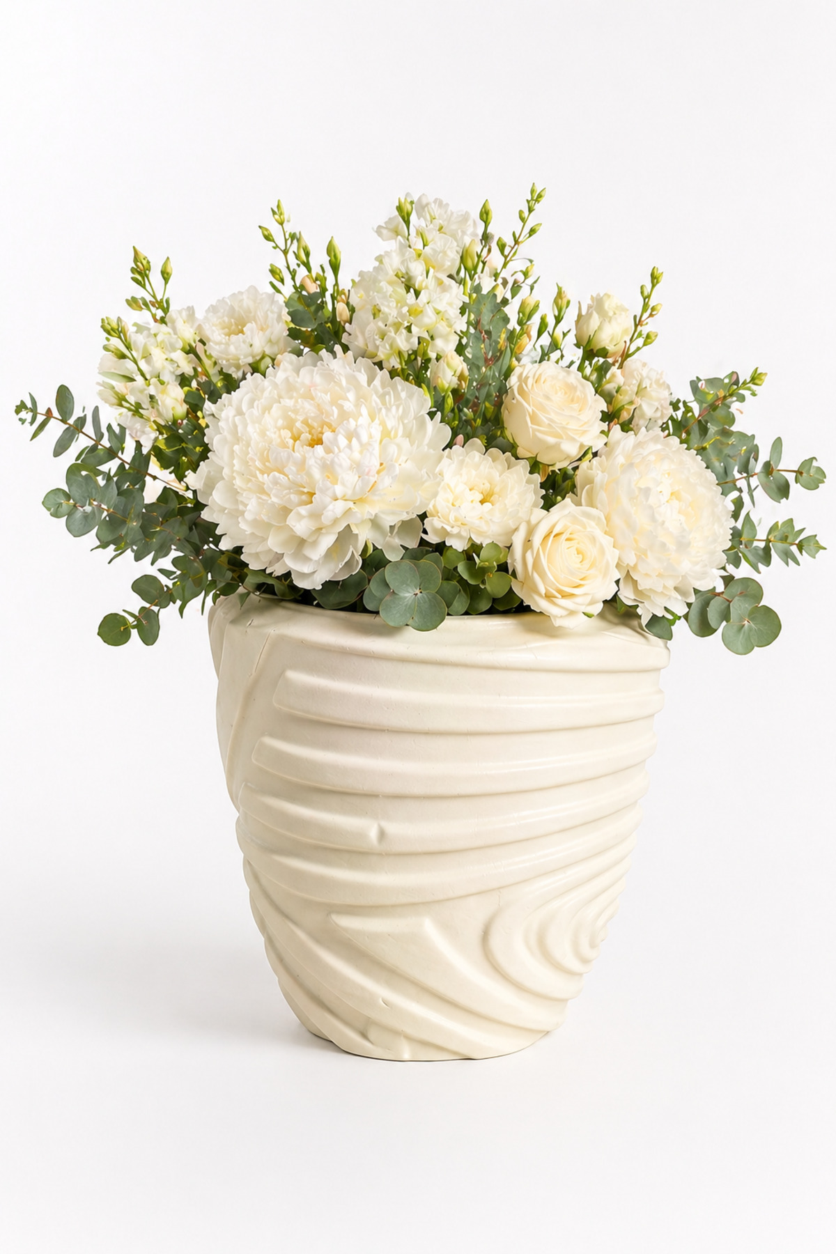Helen small cream ceramic vase, 22 cm Helen small cream ceramic vase, 22 cm