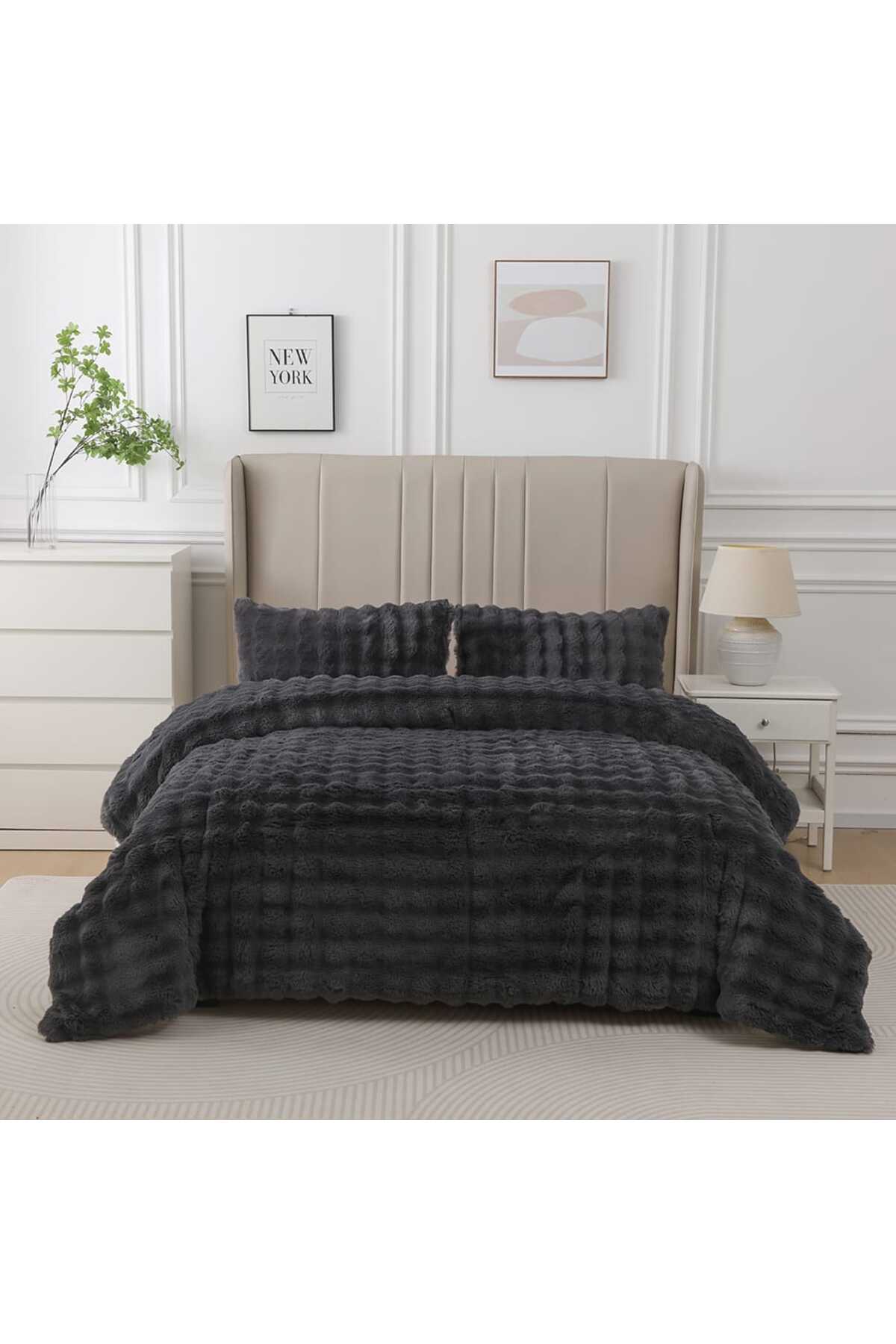 Bubble Soft Bedspread — Anthracite Bubble Soft Bedspread — Anthracite