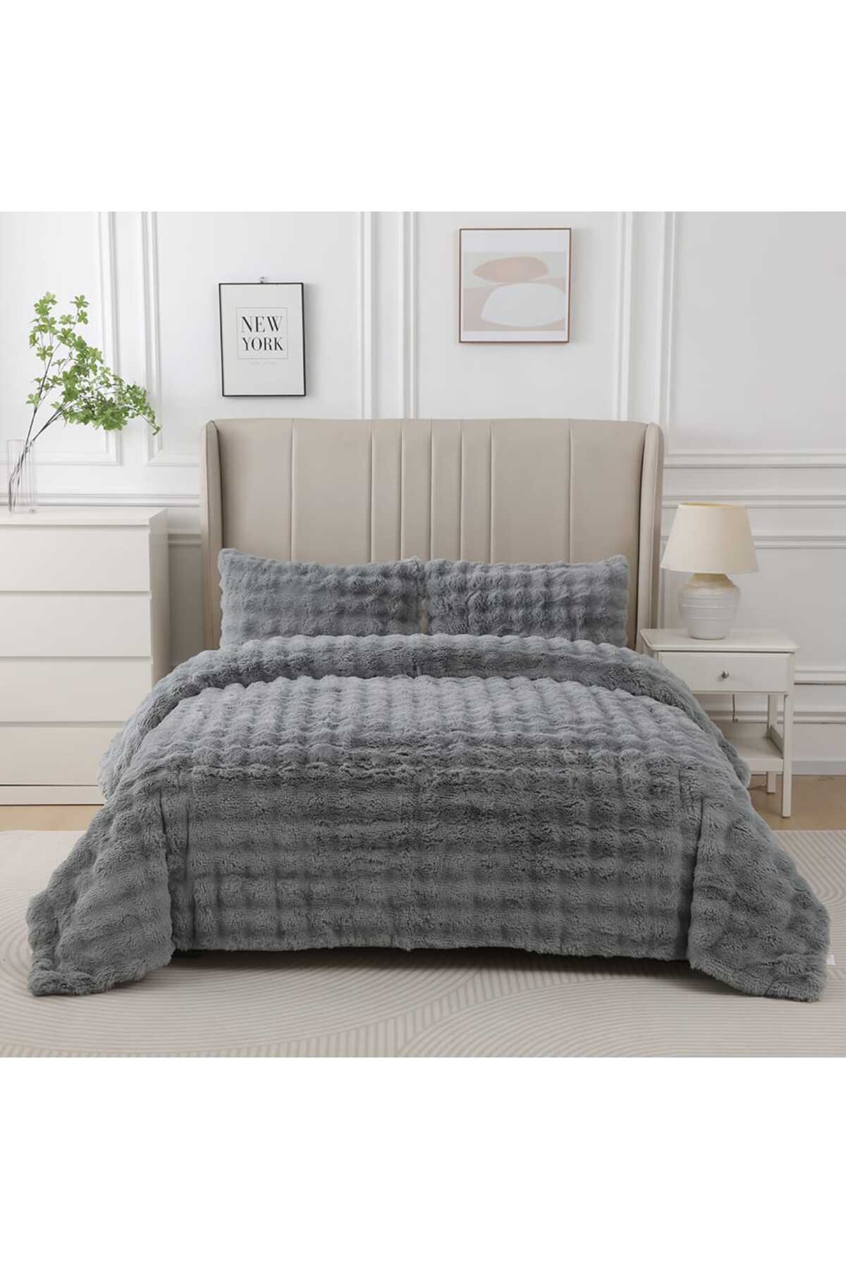 Bubble Soft Bedspread — Gray Bubble Soft Bedspread — Gray