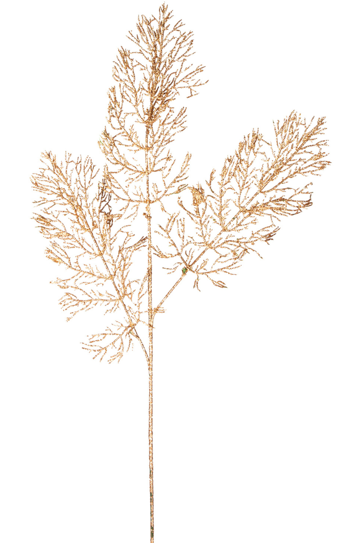 Artificial glitter branch, rose gold, 76 cm
