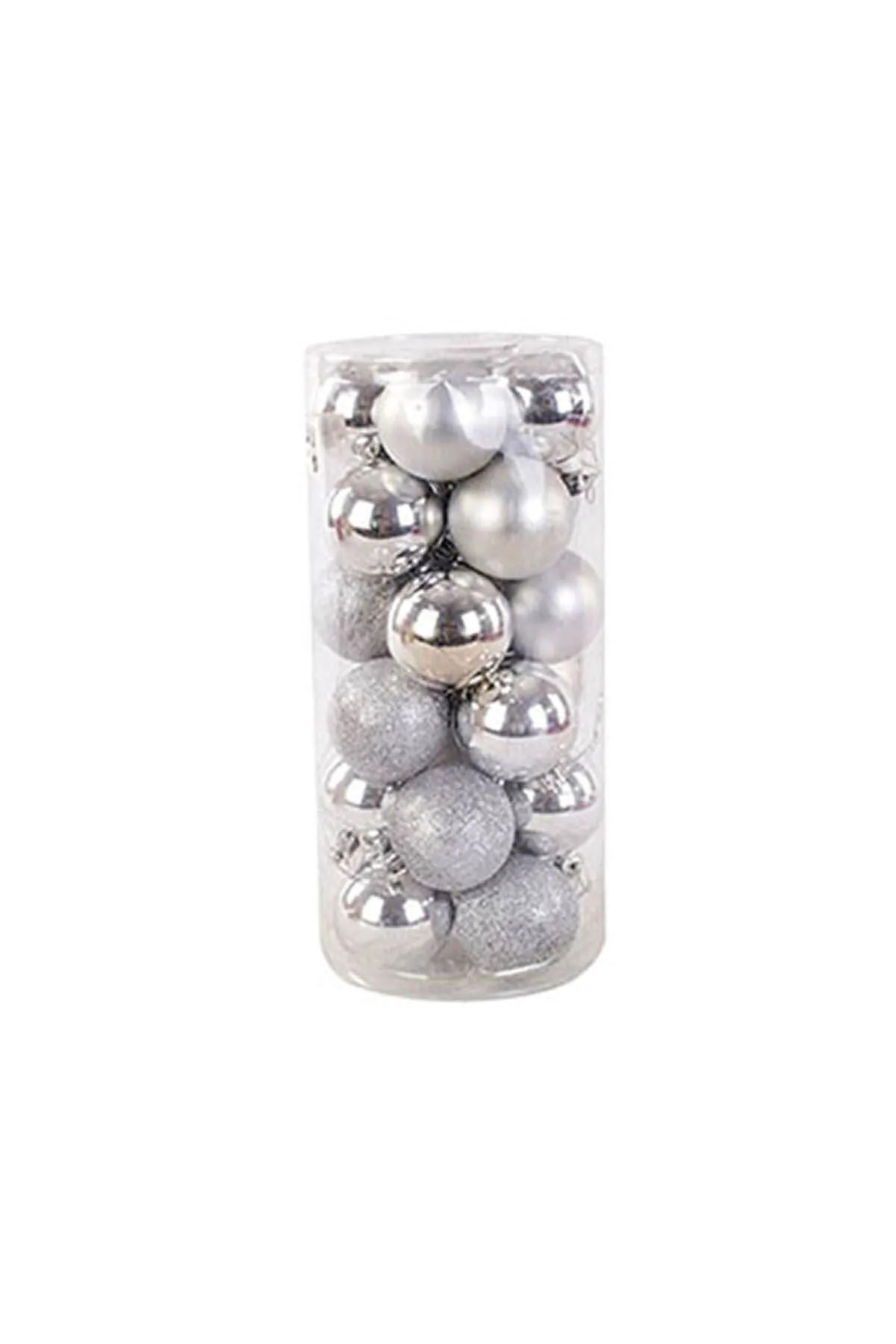 Christmas baubles, 6 cm, set of 24