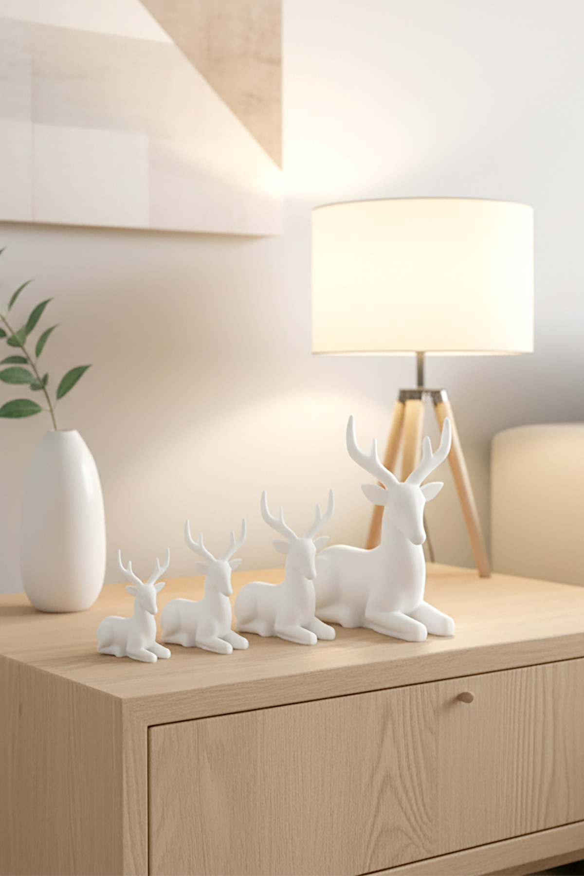 Decorative reindeer figurine set, Christmas gift object