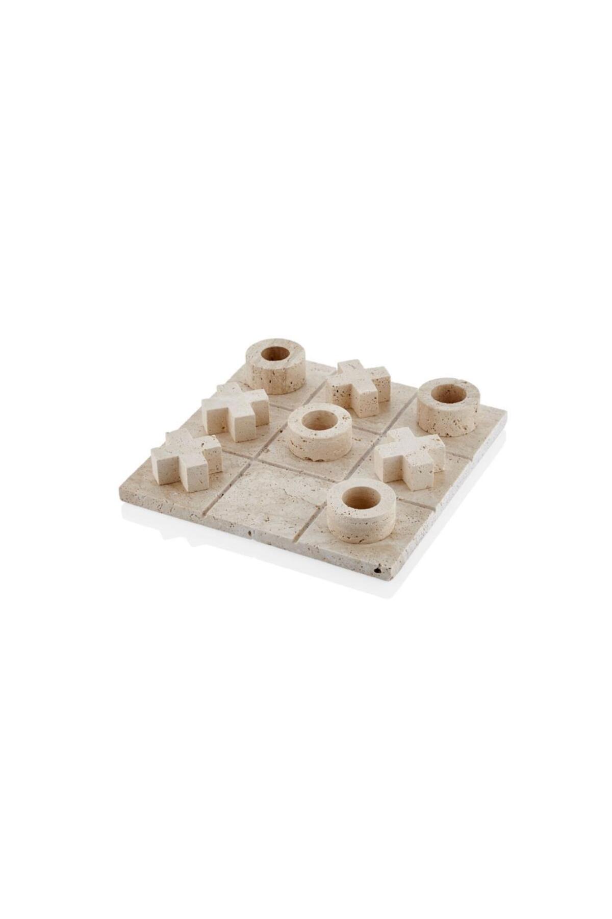 Travertine marble XOX board