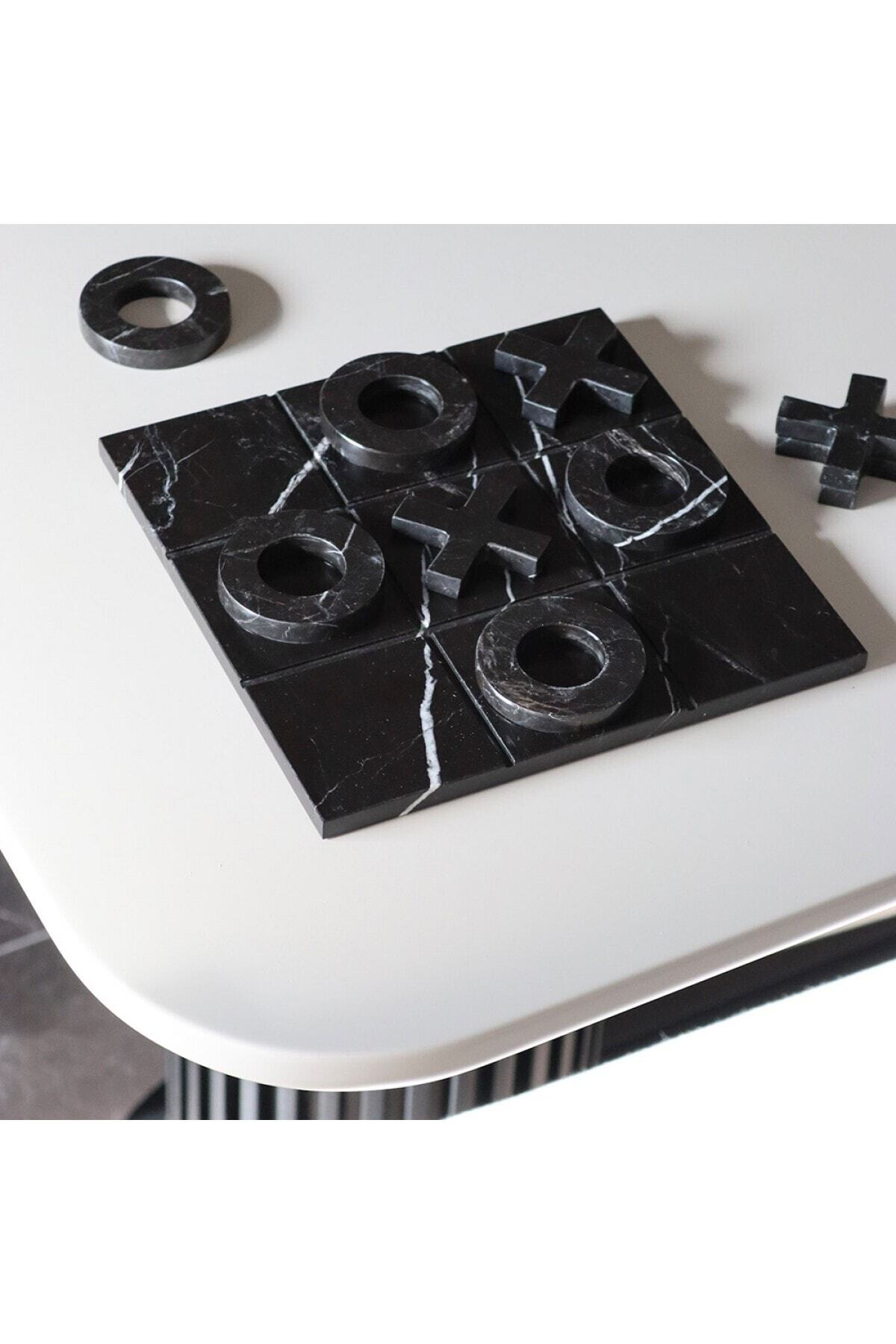 Black Taurus marble XOX board