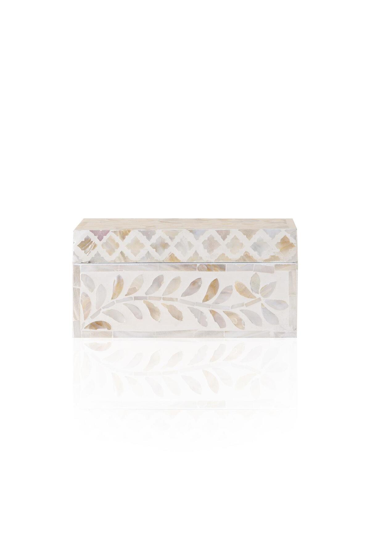 Rectangular ceramic box, 21 × 12 × 10 cm