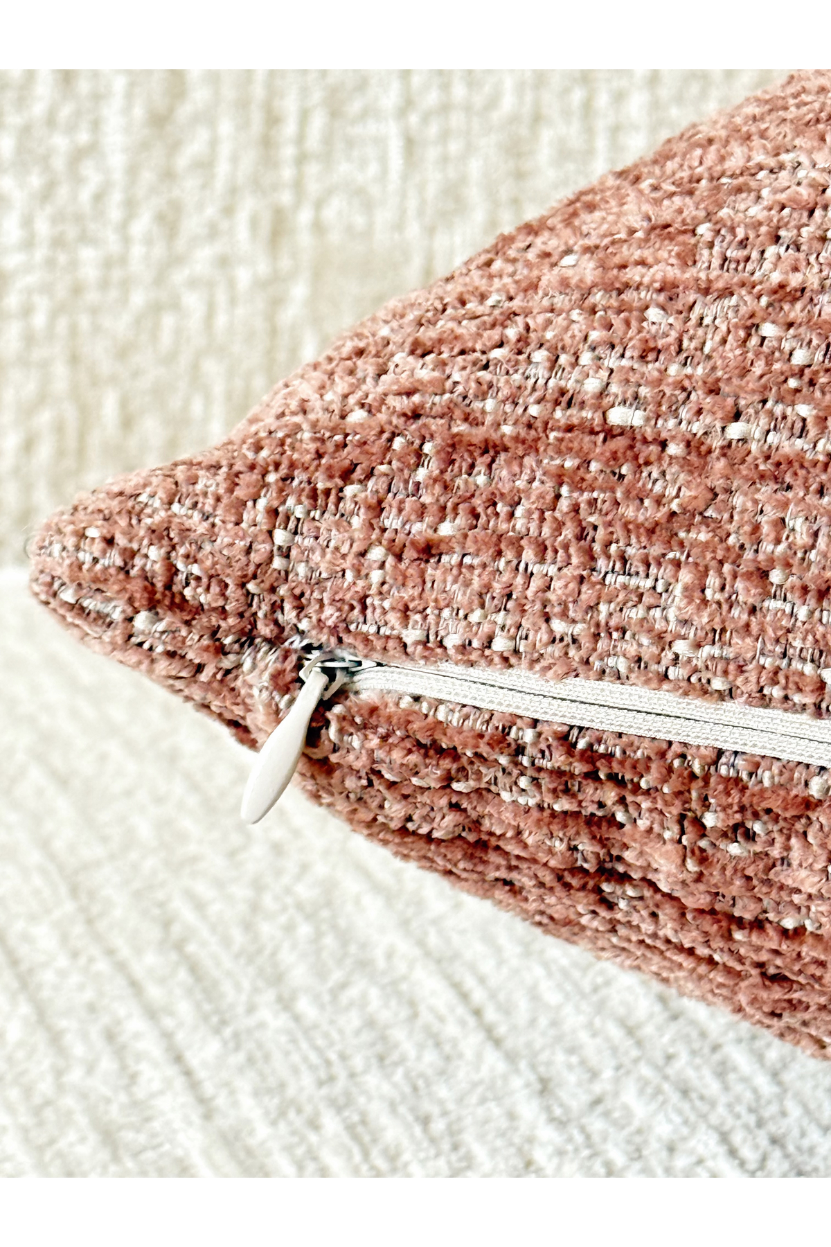 Pure Plain Throw Pillow Cover 45x45 cm Powder pink 3