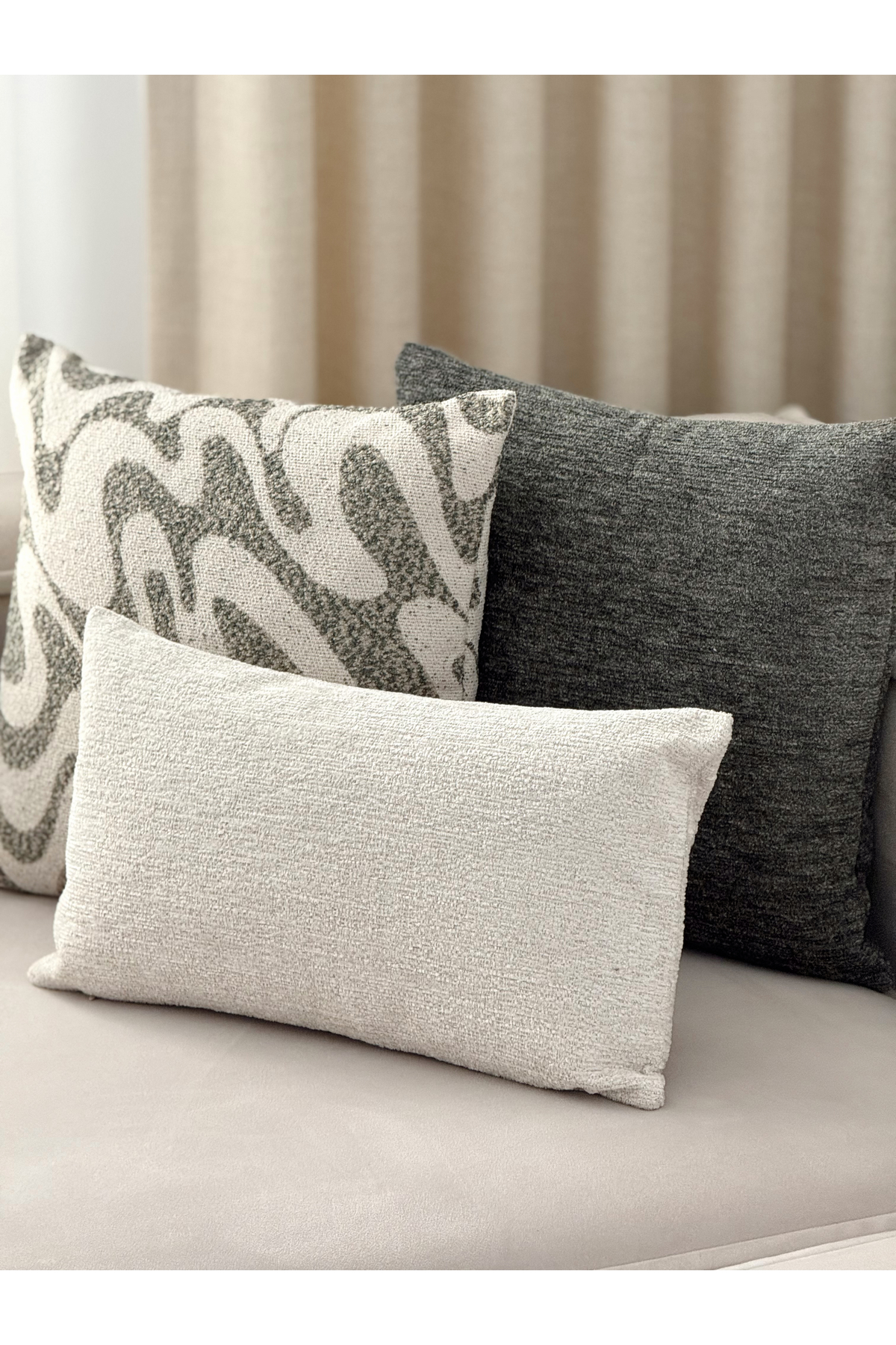 Pure Plain Throw Pillow Cover 45x45 cm Mint Green 5