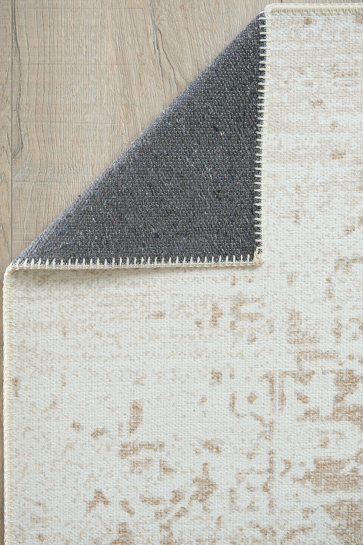 Vintage Chenille Rug Cream Cream / 80-x-150 6