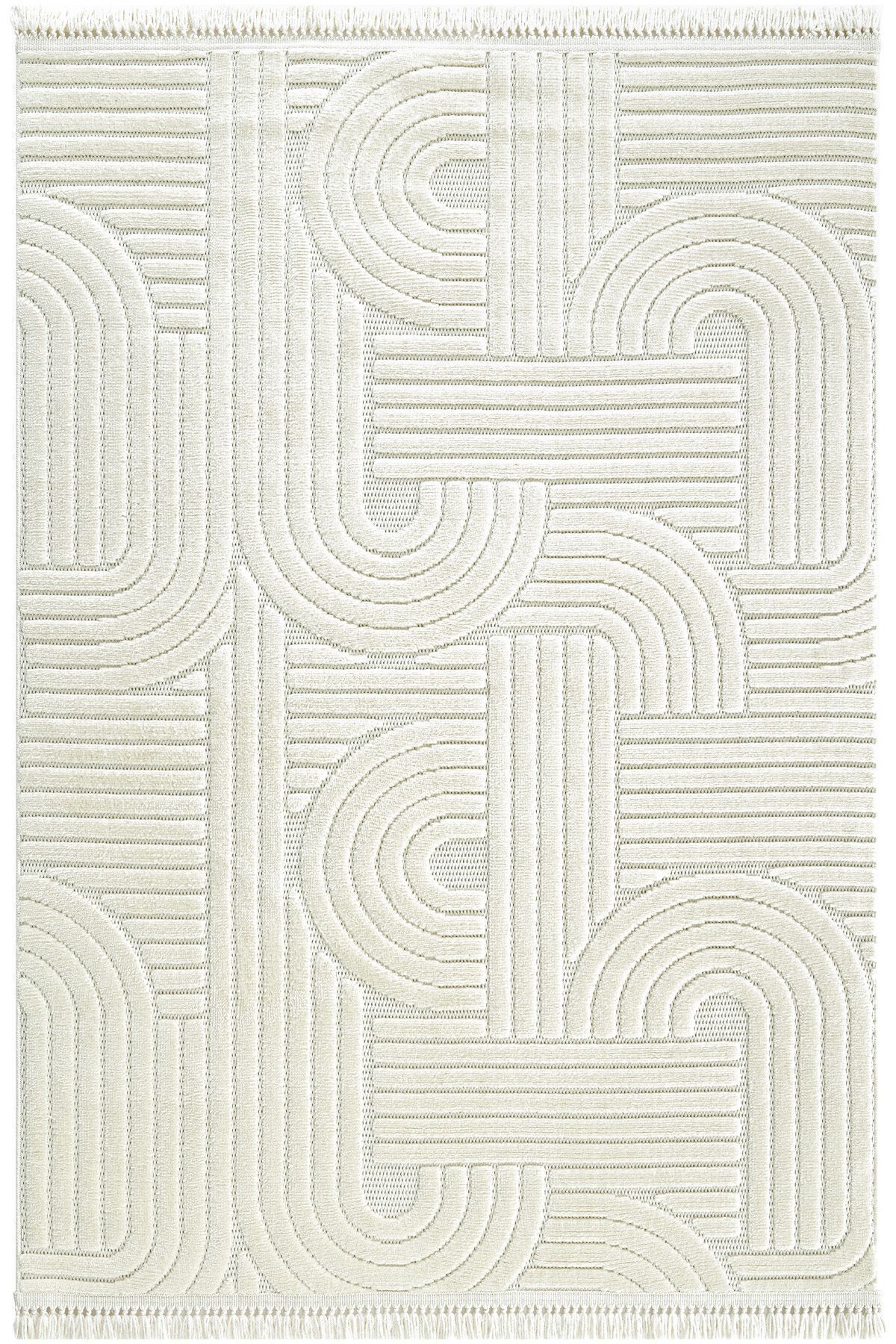 Stone 1063 Non-Slip Runner Rug Cream 3 / 80-x-150 2