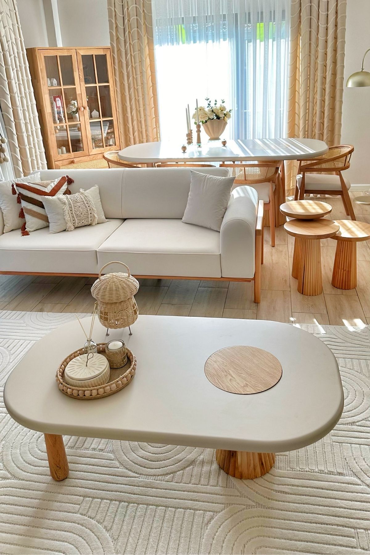 Stone 1063 Non-Slip Runner Rug Cream 3 / 80-x-150 5