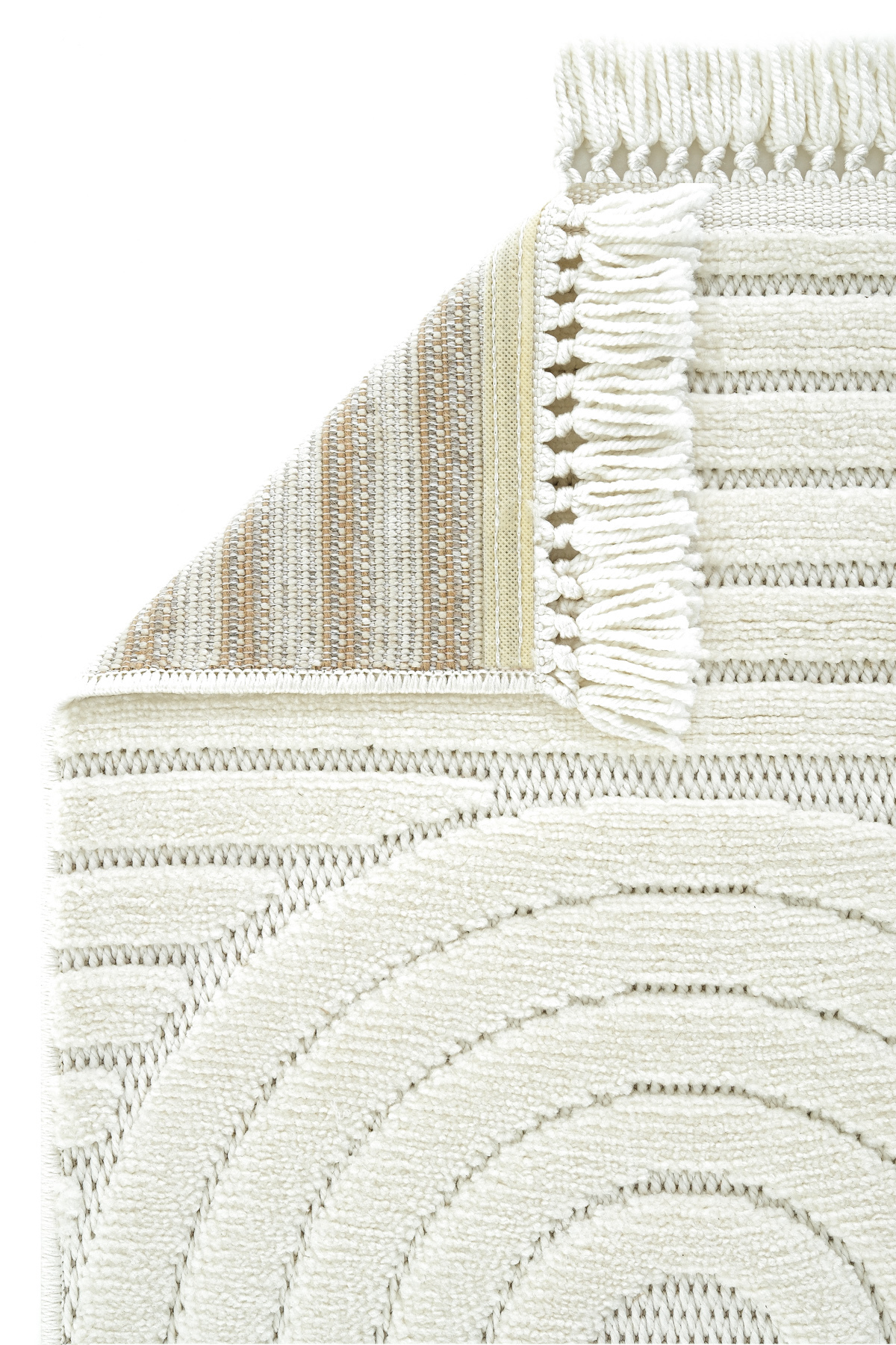 Stone 1063 Non-Slip Runner Rug Cream 3 / 80-x-150 6