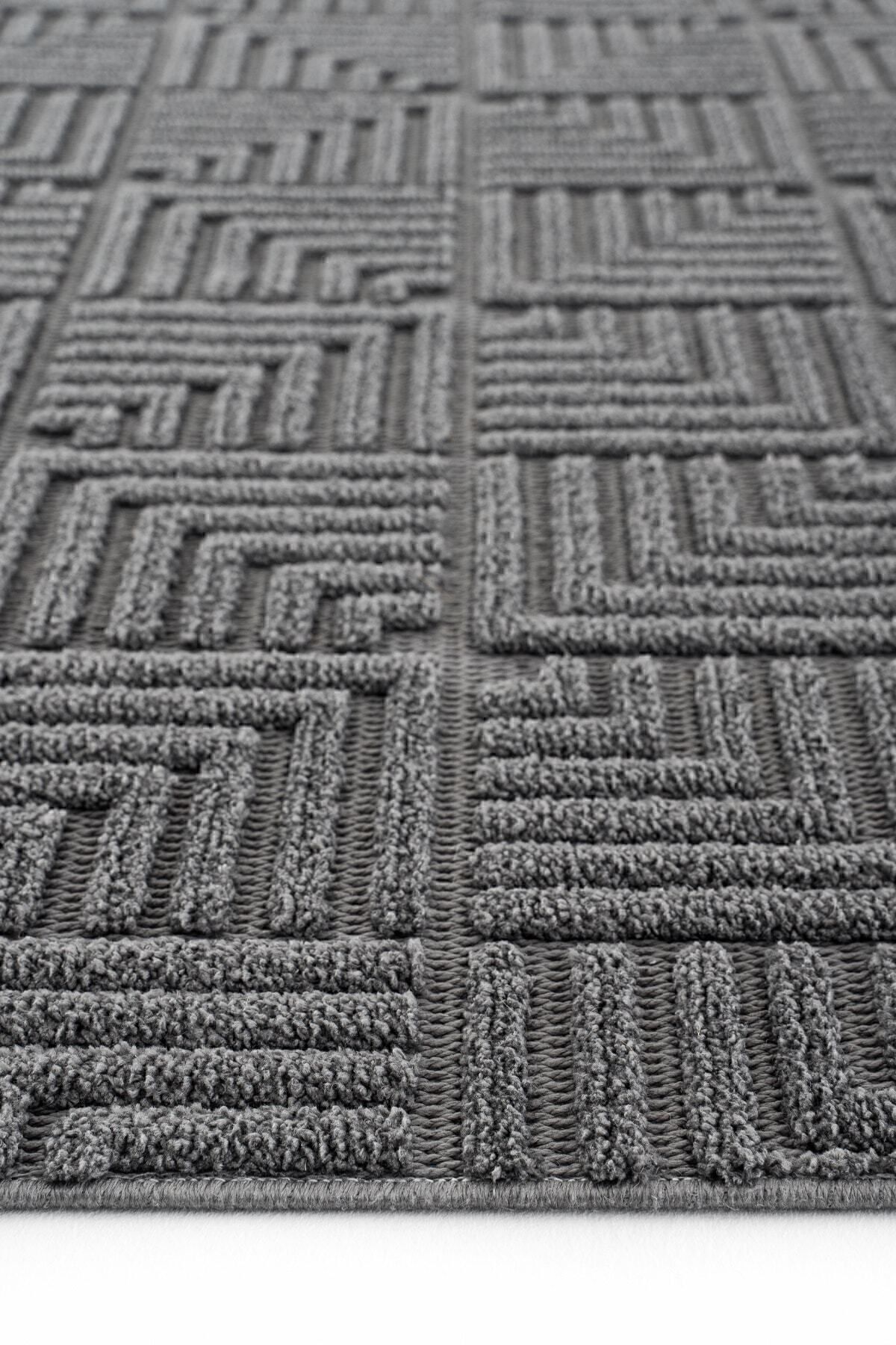 Stone 1063 Non-Slip Runner Rug Antrasit / 80-x-150 6