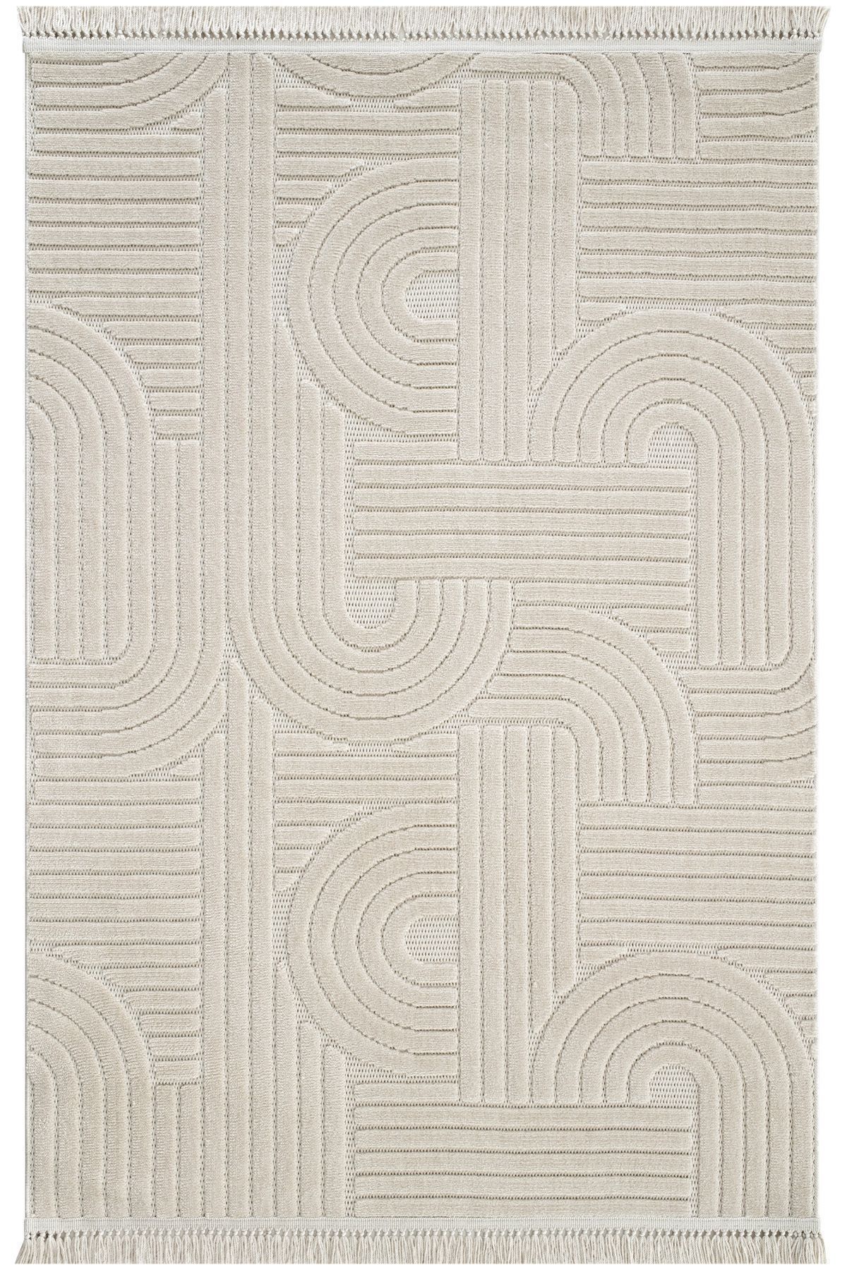 Stone 1063 Non-Slip Runner Rug Bej 3 / 80-x-150 2