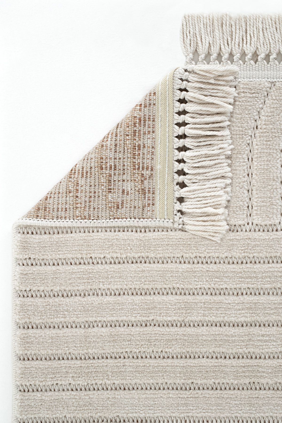 Stone 1063 Non-Slip Runner Rug Bej 3 / 80-x-150 5