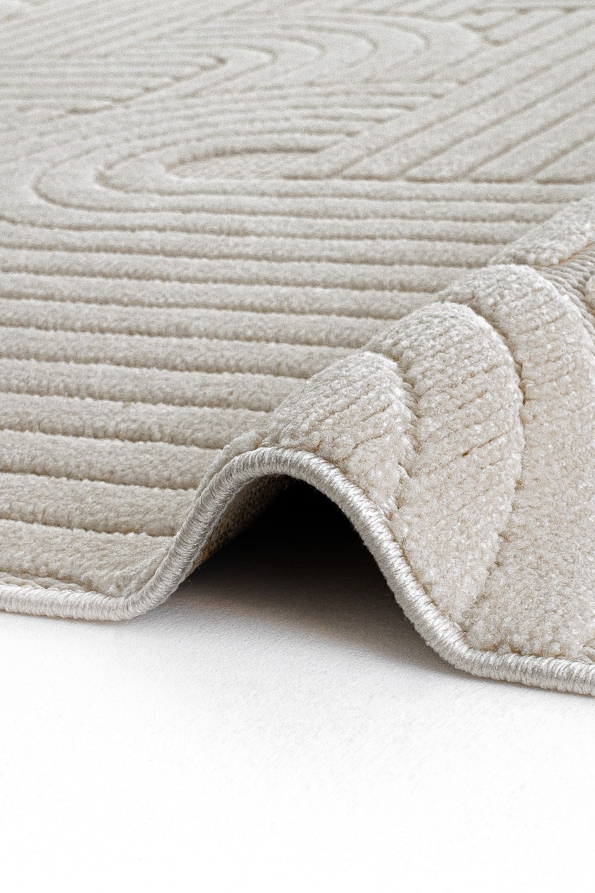 Stone 1063 Non-Slip Runner Rug Bej 3 / 80-x-150 6