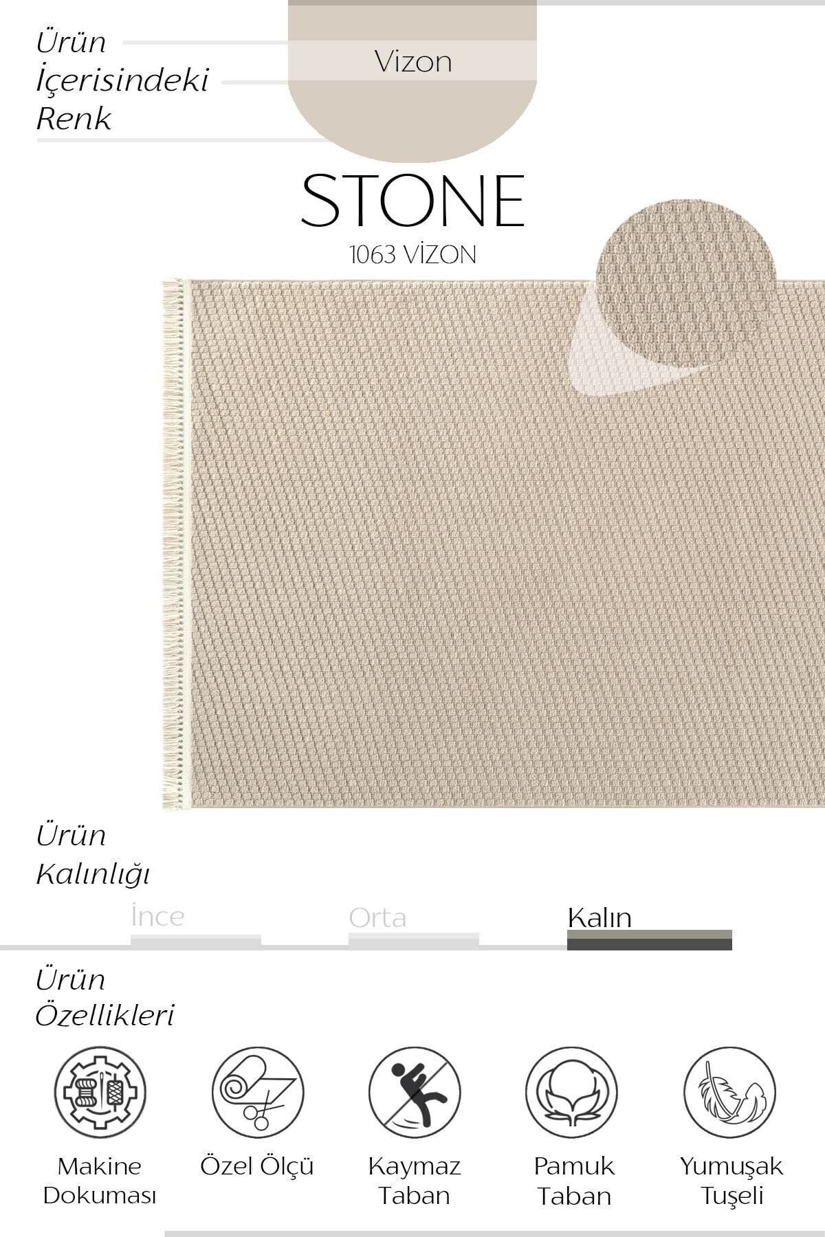 Stone 1063 Non-Slip Runner Rug Vizon / 80-x-300 2