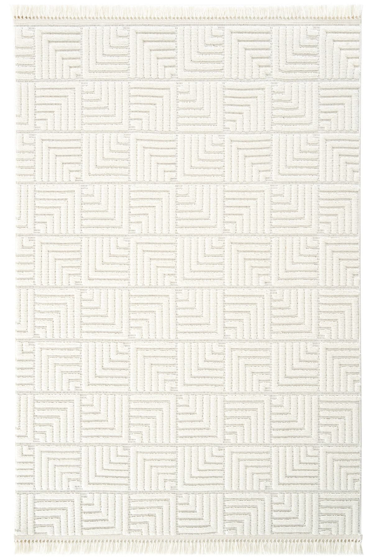 Stone 1063 Non-Slip Runner Rug Cream / 80-x-150 2