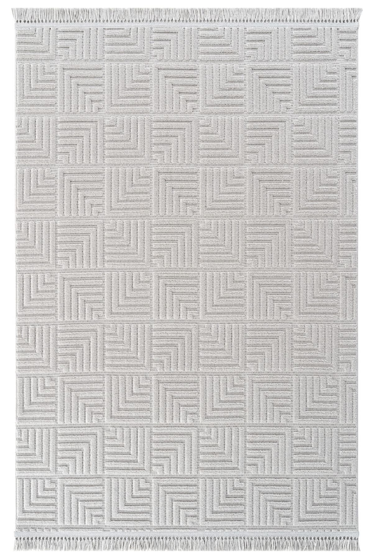 Stone 1063 Non-Slip Runner Rug Grey / 80-x-300