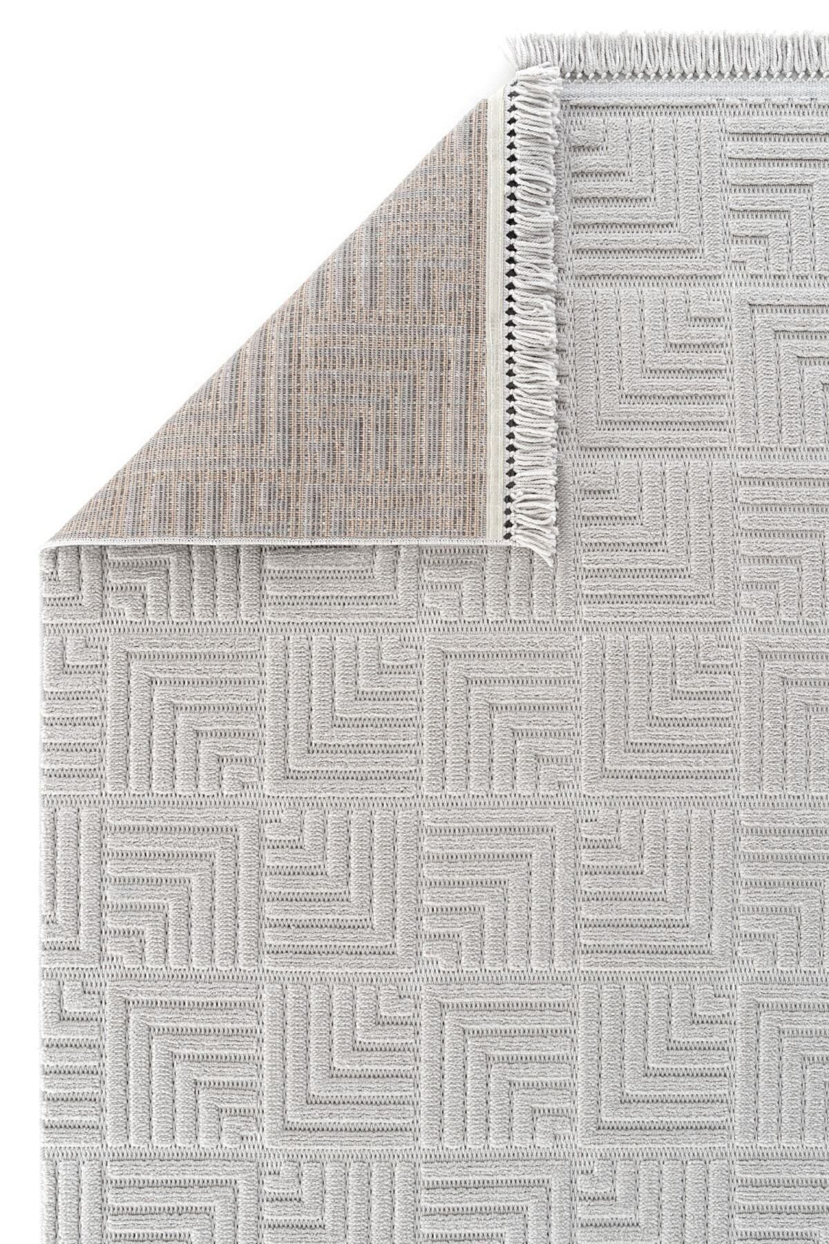 Stone 1063 Non-Slip Runner Rug Grey / 80-x-300 4