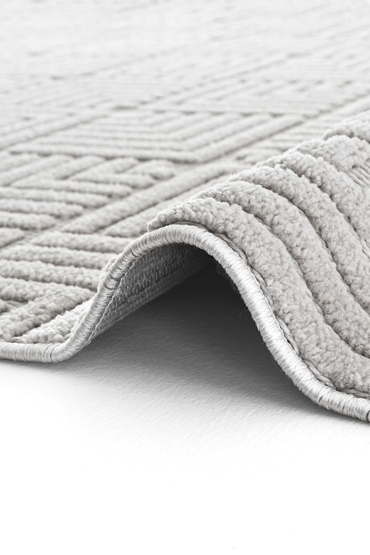Stone 1063 Non-Slip Runner Rug Grey / 80-x-300 5