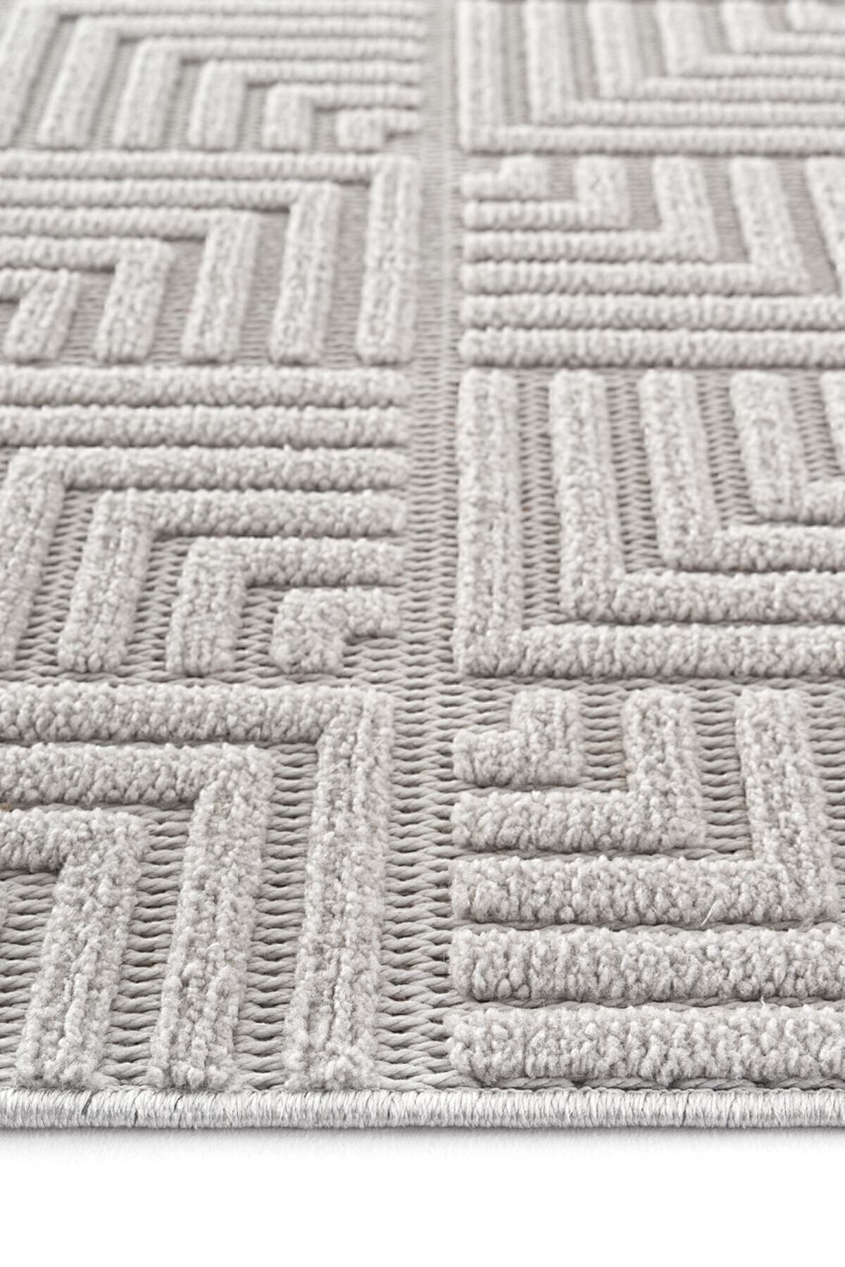 Stone 1063 Non-Slip Runner Rug Grey / 80-x-300 6